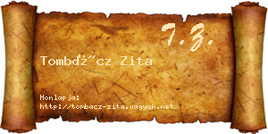Tombácz Zita névjegykártya