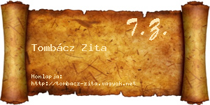 Tombácz Zita névjegykártya